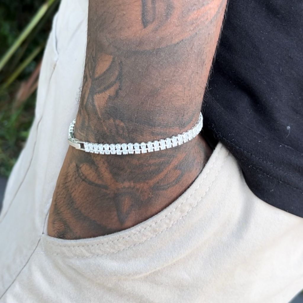 Pulseira Cravejada 2 linhas